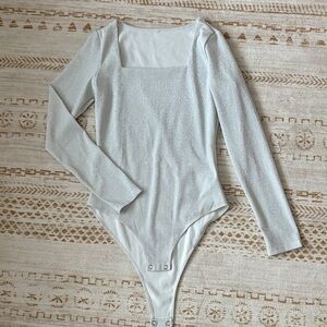 Shimmery Bodysuit - Silver